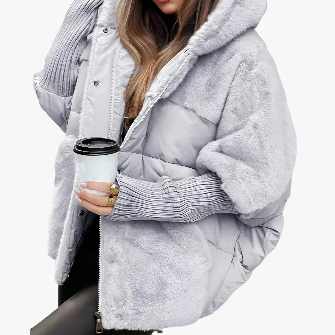 Damen Kapuzen-Steppjacke | Warme