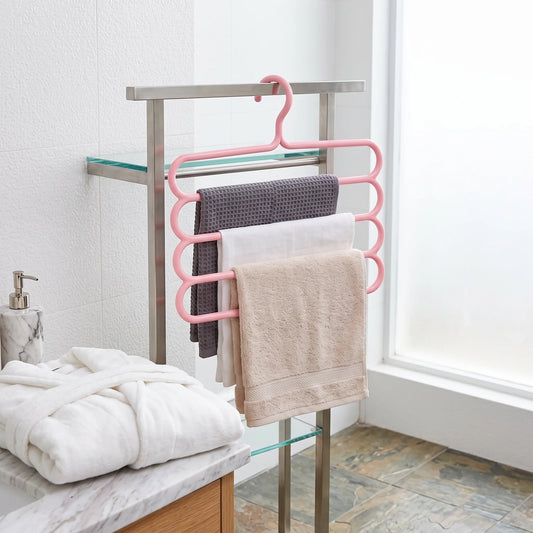 Multi-Tier Space-Saving Pants Hanger for Closet Organization & Trousers Storage
